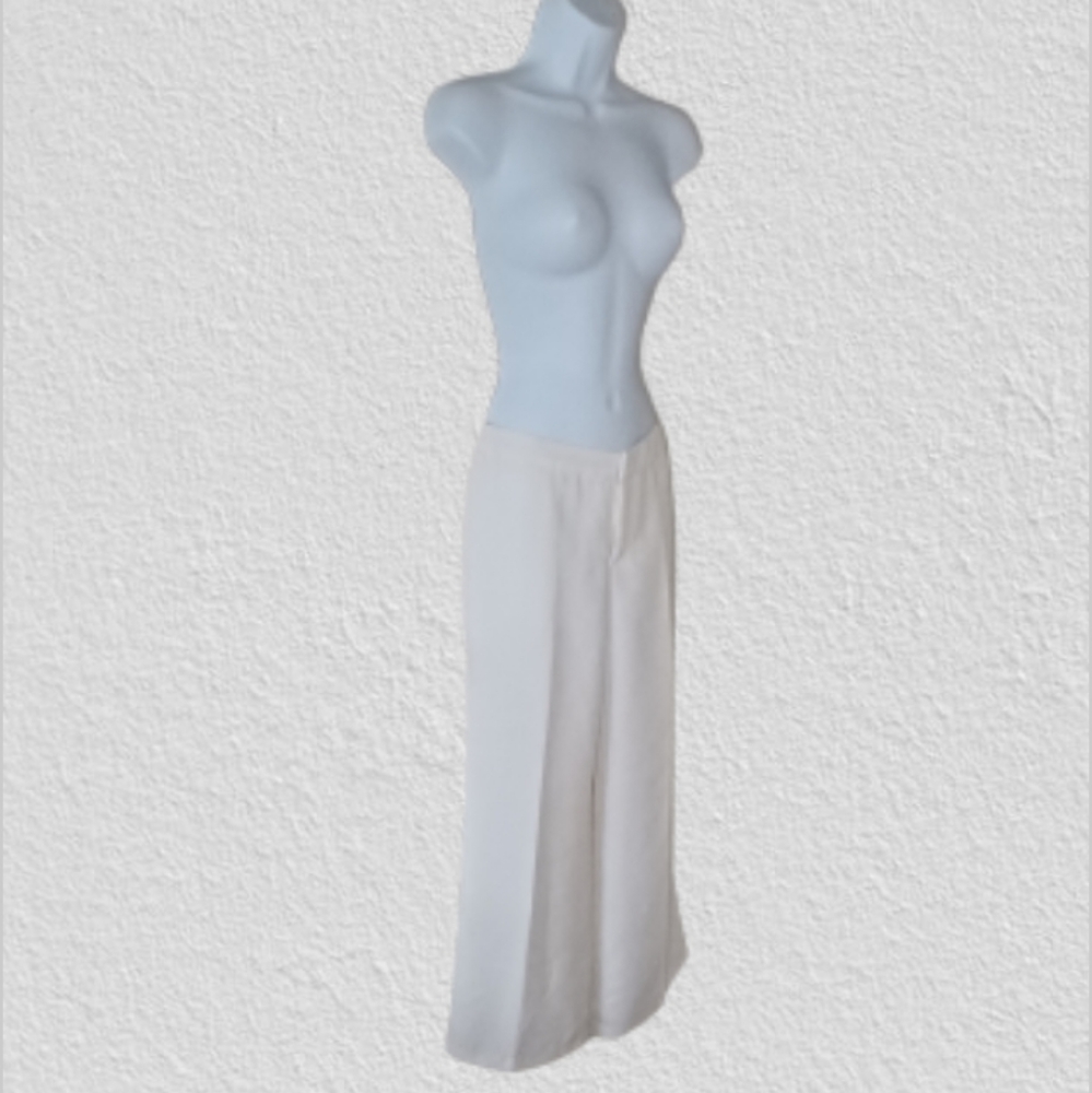 Metrostyle Cream Wide Leg Pants, sz 6P